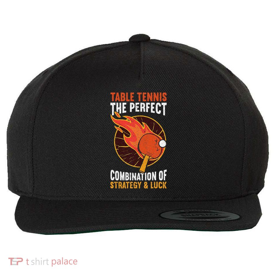 The Perfect Combination Of Strategy & Luck Fun Table Tennis Wool Snapback Cap