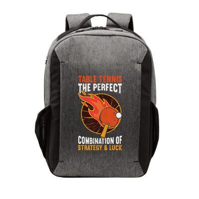 The Perfect Combination Of Strategy & Luck Fun Table Tennis Vector Backpack