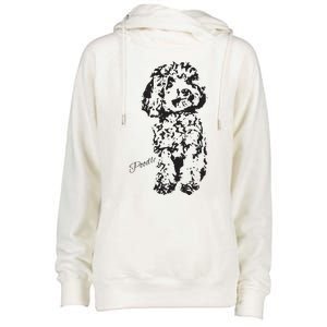 Toy Poodle Cute Dog Lover Standard Poodle Womens Men Womens Funnel Neck Pullover Hood