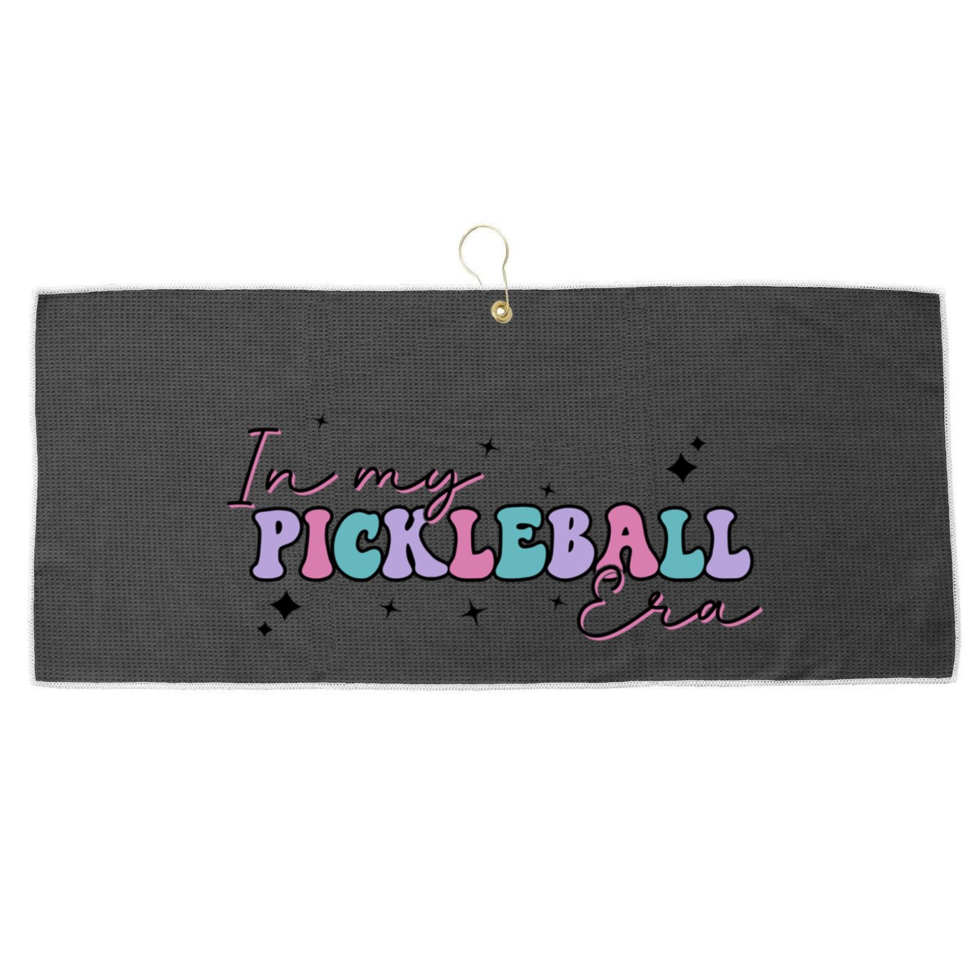 Trendy Pickleball Coach With Saying In My Pickleball Era Great Gift Large Microfiber Waffle Golf Towel
