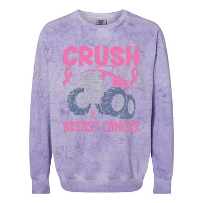 Truck pink Crush Breast Cancer Awareness Colorblast Crewneck Sweatshirt