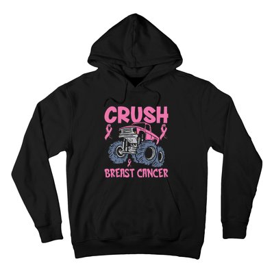 Truck pink Crush Breast Cancer Awareness Hoodie