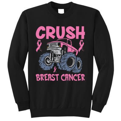 Truck pink Crush Breast Cancer Awareness Sweatshirt