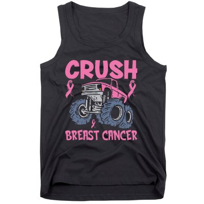 Truck pink Crush Breast Cancer Awareness Tank Top