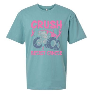 Truck pink Crush Breast Cancer Awareness Sueded Cloud Jersey T-Shirt