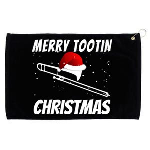 Trombone Player Christmas Cute Music Design Grommeted Golf Towel