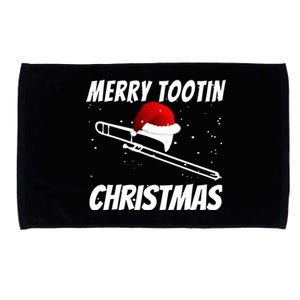 Trombone Player Christmas Cute Music Design Microfiber Hand Towel