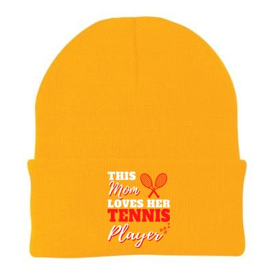 Tennis Player Cute Tennis Sayings For Mom Cute Tennis Meaningful Gift Knit Cap Winter Beanie