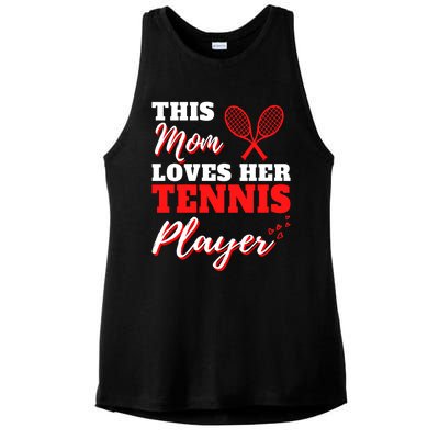 Tennis Player Cute Tennis Sayings For Mom Cute Tennis Meaningful Gift Ladies PosiCharge Tri-Blend Wicking Tank