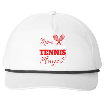 Tennis Player Cute Tennis Sayings For Mom Cute Tennis Meaningful Gift Snapback Five-Panel Rope Hat