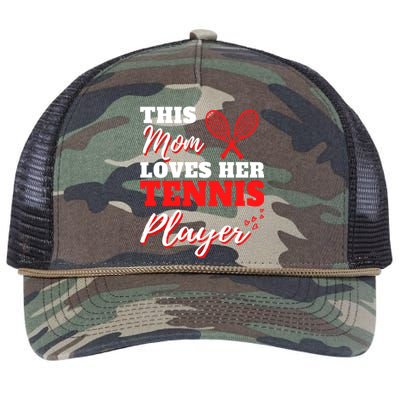 Tennis Player Cute Tennis Sayings For Mom Cute Tennis Meaningful Gift Retro Rope Trucker Hat Cap