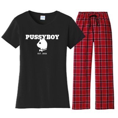 Tboy Pussyboy Cat Est 2024 Women's Flannel Pajama Set