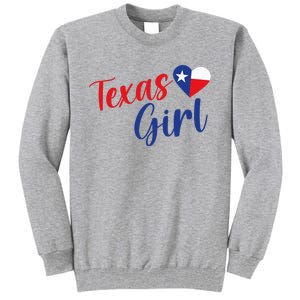 Texas Pride Cute Home State Texas Girl Tall Sweatshirt