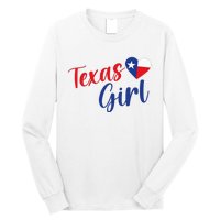 Texas Pride Cute Home State Texas Girl Long Sleeve Shirt