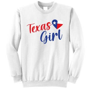 Texas Pride Cute Home State Texas Girl Sweatshirt