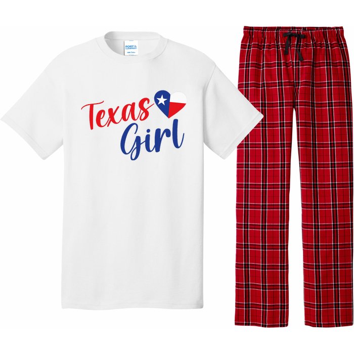 Texas Pride Cute Home State Texas Girl Pajama Set