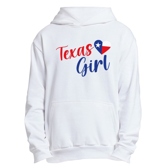 Texas Pride Cute Home State Texas Girl Urban Pullover Hoodie