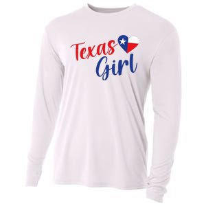 Texas Pride Cute Home State Texas Girl Cooling Performance Long Sleeve Crew