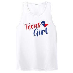 Texas Pride Cute Home State Texas Girl PosiCharge Competitor Tank