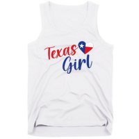 Texas Pride Cute Home State Texas Girl Tank Top