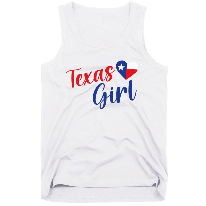 Texas Pride Cute Home State Texas Girl Tank Top