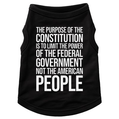 The Purpose Constitution Is Limit Power Of The Federal Doggie Tank