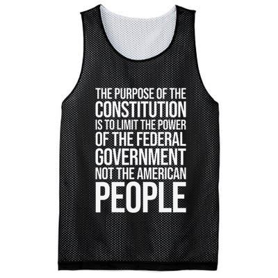 The Purpose Constitution Is Limit Power Of The Federal Mesh Reversible Basketball Jersey Tank
