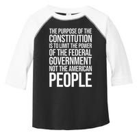 The Purpose Constitution Is Limit Power Of The Federal Toddler Fine Jersey T-Shirt