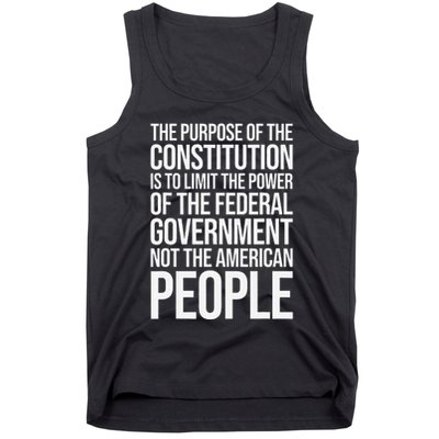 The Purpose Constitution Is Limit Power Of The Federal Tank Top