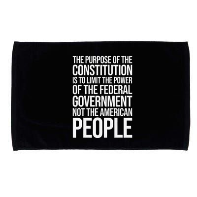 The Purpose Constitution Is Limit Power Of The Federal Microfiber Hand Towel