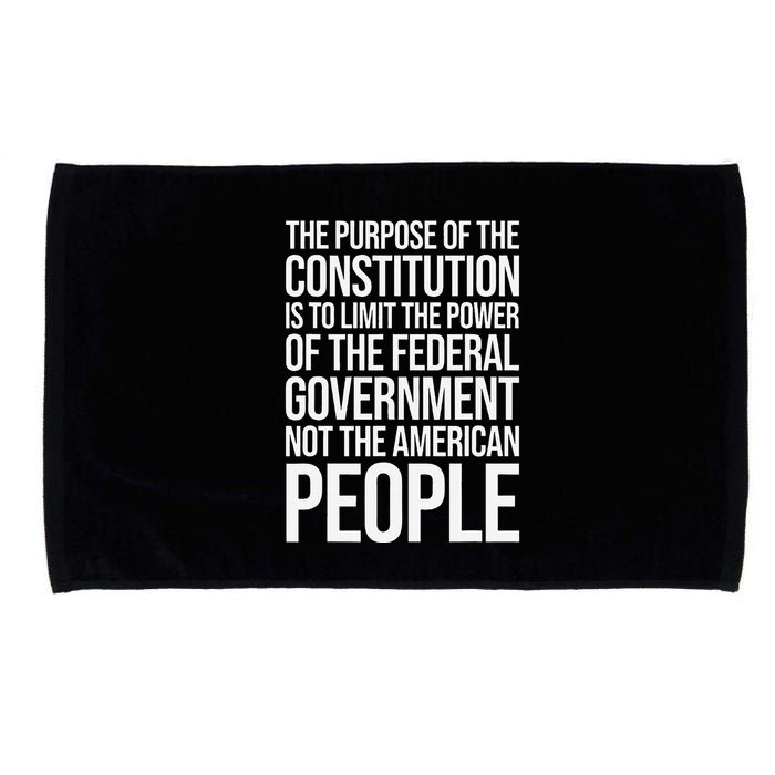 The Purpose Constitution Is Limit Power Of The Federal Microfiber Hand Towel