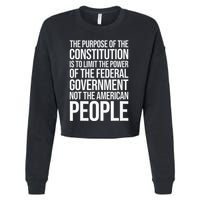 The Purpose Constitution Is Limit Power Of The Federal Cropped Pullover Crew