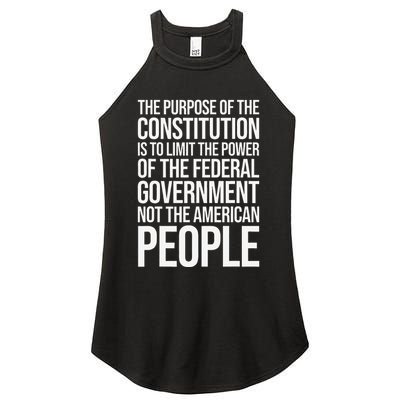 The Purpose Constitution Is Limit Power Of The Federal Women's Perfect Tri Rocker Tank