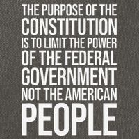 The Purpose Constitution Is Limit Power Of The Federal Cotton Canvas Backpack