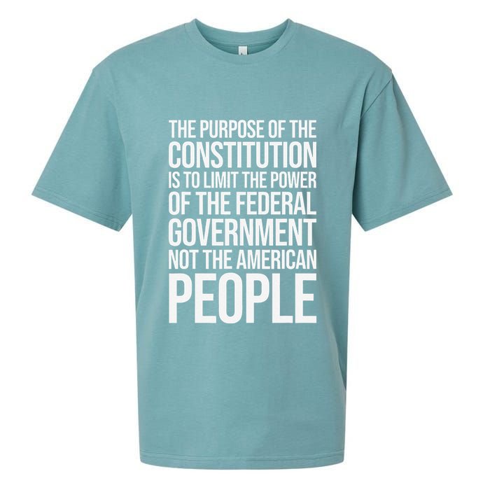 The Purpose Constitution Is Limit Power Of The Federal Sueded Cloud Jersey T-Shirt