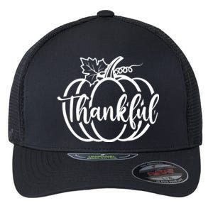 Thankful Pumpkin Cute Cozy Flexfit Unipanel Trucker Cap