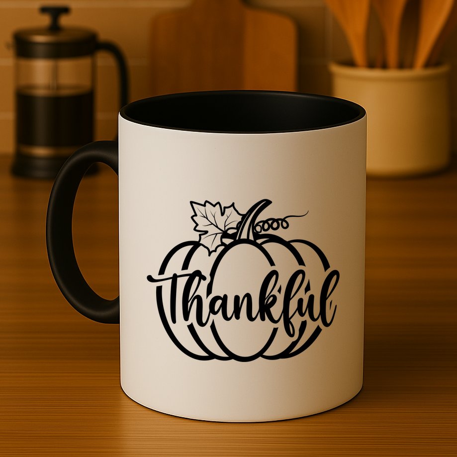 Thankful Pumpkin Cute Cozy Mug