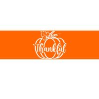 Thankful Pumpkin Cute Cozy Bumper Sticker