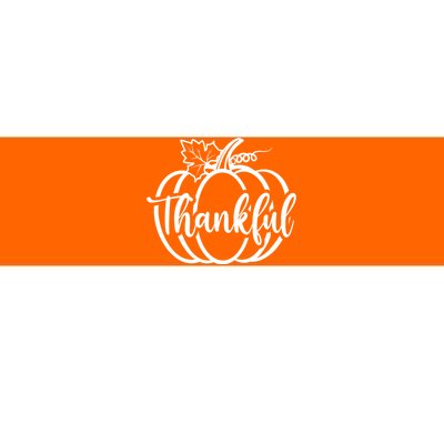 Thankful Pumpkin Cute Cozy Bumper Sticker