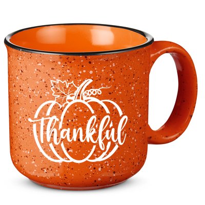 Thankful Pumpkin Cute Cozy 15oz Campfire Ceramic Mug