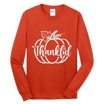 Thankful Pumpkin Cute Cozy Tall Long Sleeve T-Shirt