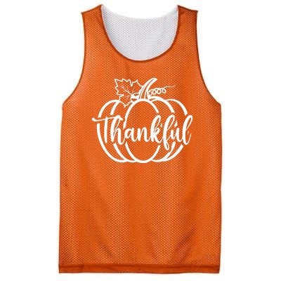 Thankful Pumpkin Cute Cozy Mesh Reversible Basketball Jersey Tank