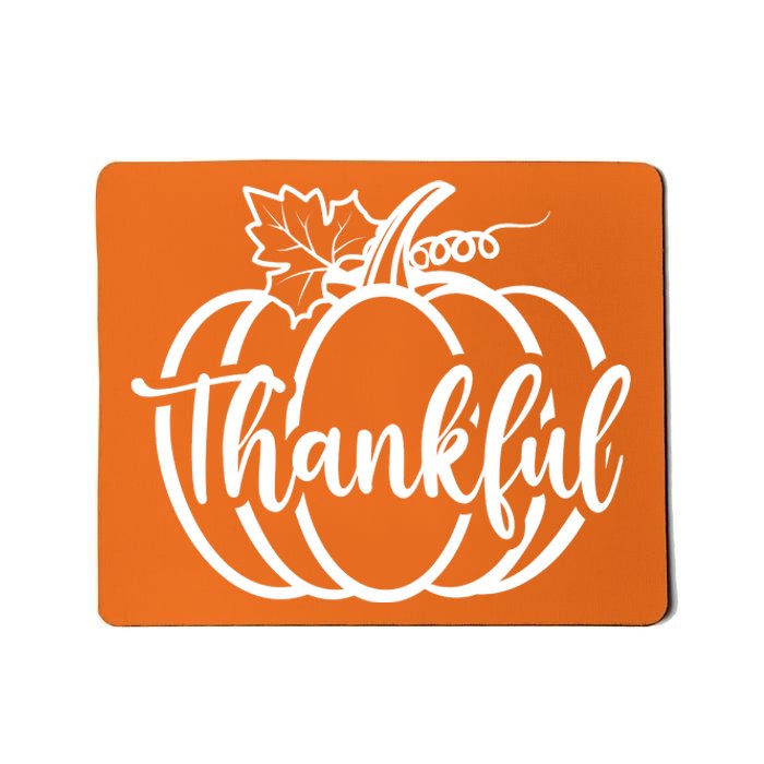 Thankful Pumpkin Cute Cozy Mousepad