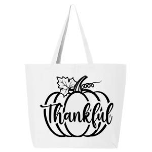 Thankful Pumpkin Cute Cozy 25L Jumbo Tote