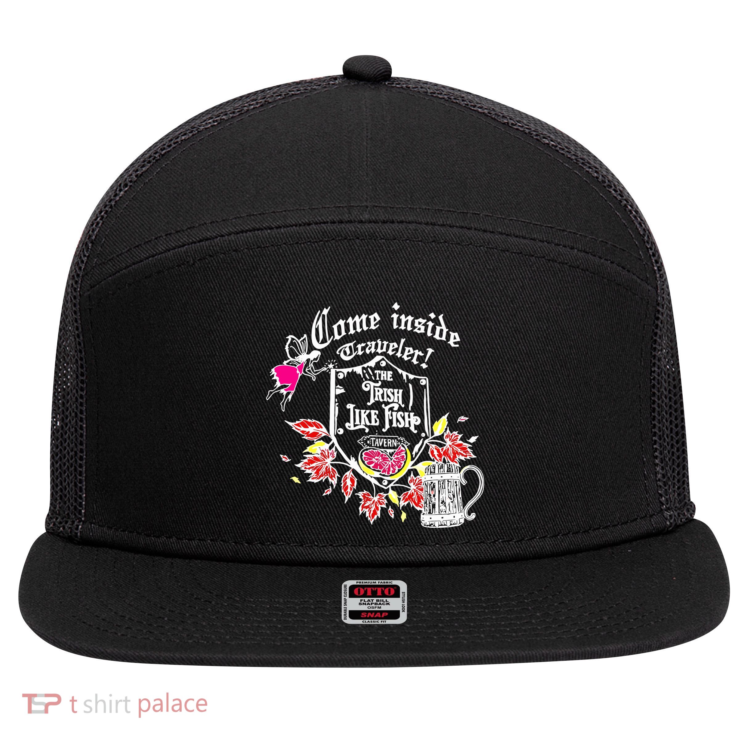 Trisha Paytas Come Inside Traveler The Trish Like Fish Tavern 7 Panel Mesh Trucker Snapback Hat