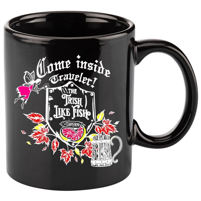 Trisha Paytas Come Inside Traveler The Trish Like Fish Tavern 11oz C Handle Ceramic Mug