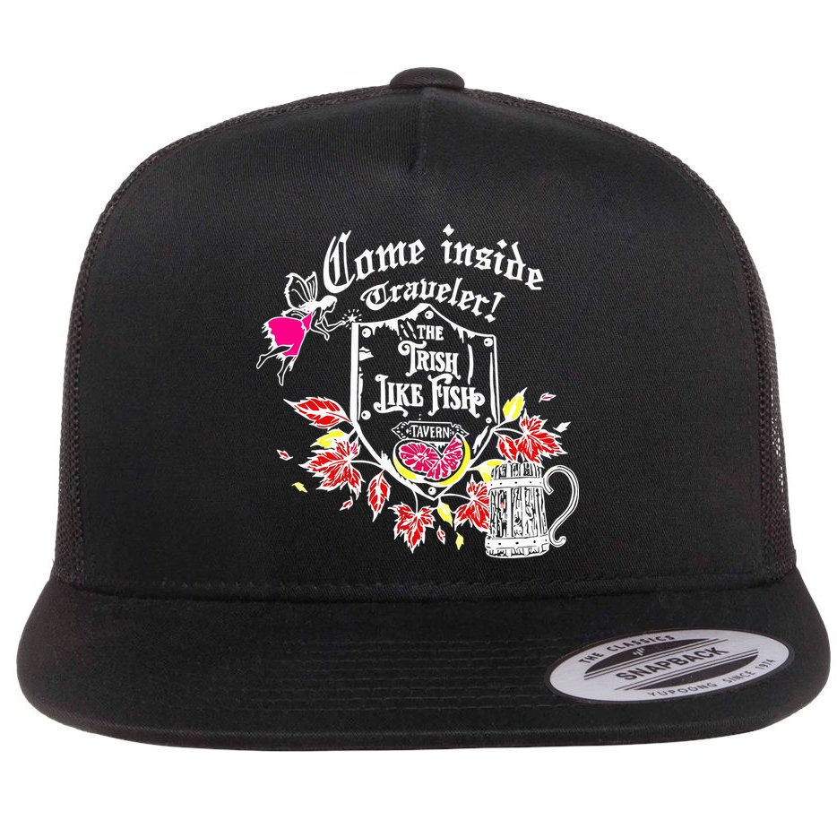 Trisha Paytas Come Inside Traveler The Trish Like Fish Tavern Flat Bill Trucker Hat