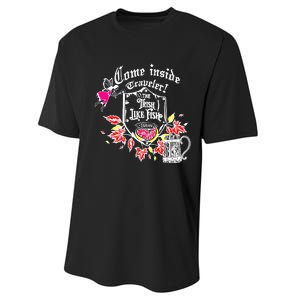 Trisha Paytas Come Inside Traveler The Trish Like Fish Tavern Performance Sprint T-Shirt