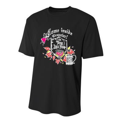 Trisha Paytas Come Inside Traveler The Trish Like Fish Tavern Youth Performance Sprint T-Shirt