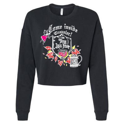 Trisha Paytas Come Inside Traveler The Trish Like Fish Tavern Cropped Pullover Crew